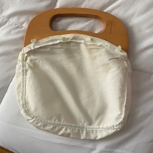 Vintage Lilly Pulitzer wooden handle purse
